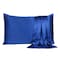 Homeroots 20 x 26 in. Navy Blue Dreamy Silky Satin Standard Size Pillowcases 387871 - alternate 1